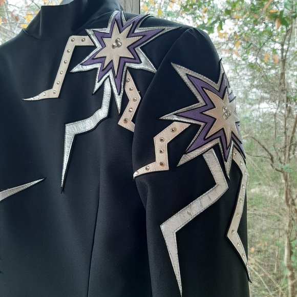 Berry Fit Women's XS / S Black Western Pleasure Horsemanship Showmanship Jacket - Picture 5 of 6